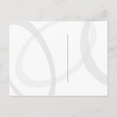 Save the Date tropisch Lila Ankündigungspostkarte (Rückseite)