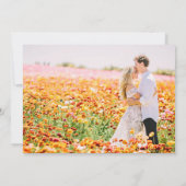 Save the Date tropische Fotokarte Ankündigung (Rückseite)