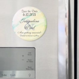 Save the Date tropische Wasserfarbmagnete Magnet