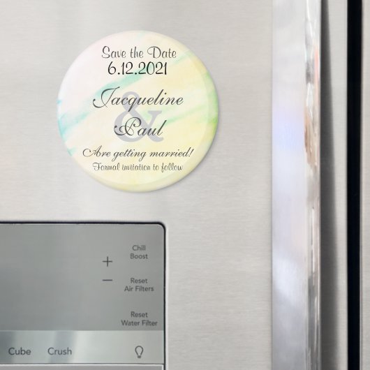 Save the Date tropische Wasserfarbmagnete Magnet (In Situ (Kühlschrank))