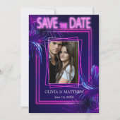 Save The Date | Tropischer Nebel für Ihr Foto Einladung (Vorderseite)