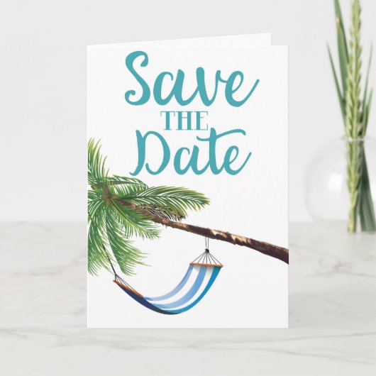 Save the Date tropisches Paradies (Vorderseite)