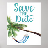 Save the Date tropisches Paradies Poster (Vorne)