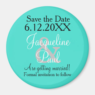 Save the Date Türkismagnete Magnet