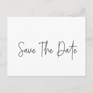 Save The Date   Typografie Postkarte