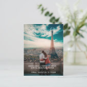 Save The Date | Typografie Postkarte (Stehend Vorderseite)