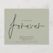 Save the Date über den bleibenden Zustand des Fore (Vorderseite)