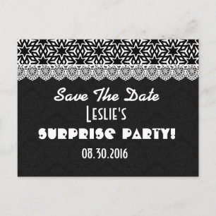 Save the Date ÜBERRASCHEN jedes Jahr Geburtstag V0 Ankündigungspostkarte