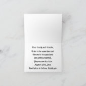 Save the Date übersetzt steampunk Goldbraun Ankündigung (Innenseite)