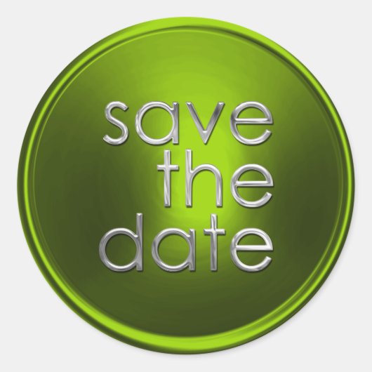 Save the Date Umschlag Aufkleber (Vorderseite)