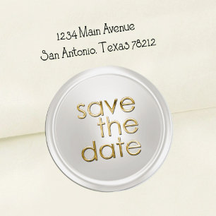 Save the Date Umschlag Aufkleber