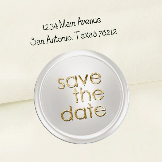Save the Date Umschlag Aufkleber