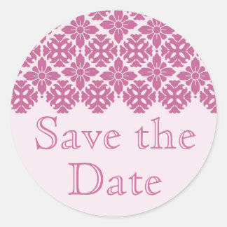 Save the Date Umschlag Aufkleber