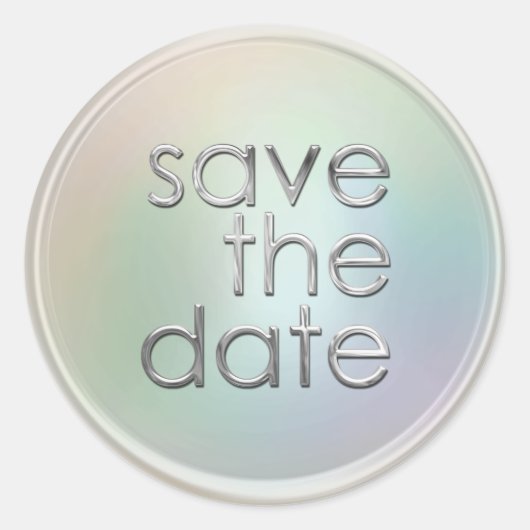 Save the Date Umschlag Aufkleber (Vorderseite)