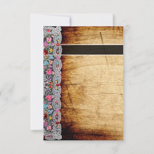 Save the Date - Ungarische Kalocsai-Karte (Rückseite)