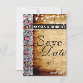 Save the Date - Ungarische Kalocsai-Karte