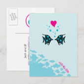 Save the Date unter dem Meer Ankündigungspostkarte (Vorne/Hinten)