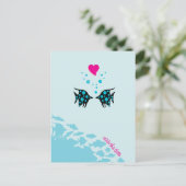 Save the Date unter dem Meer Ankündigungspostkarte (Stehend Vorderseite)