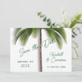 Save the Date unter der Palme (Stehend Vorderseite)