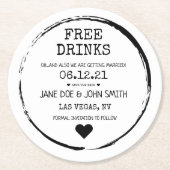 Save the Date Untersetzer (Vorderseite)