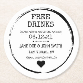 Save the Date Untersetzer