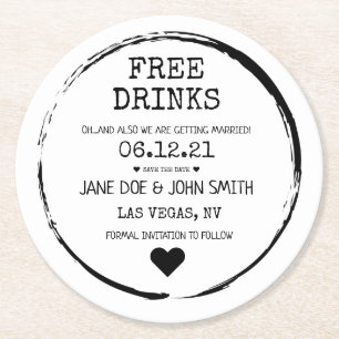 Save the Date Untersetzer