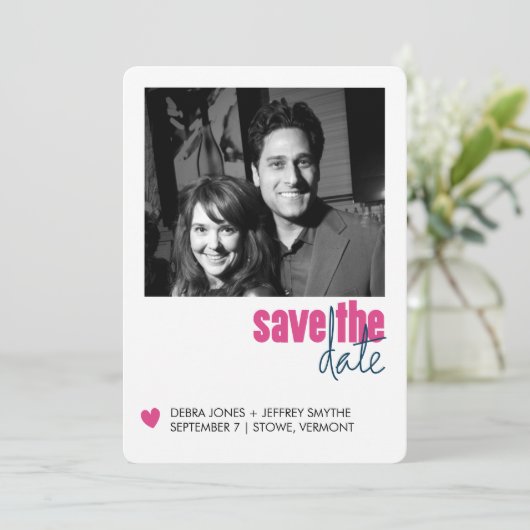 Save the Date Uptown (Stehend Vorderseite)