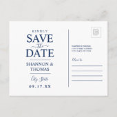 Save The Date | Utah Einladungspostkarte (Rückseite)