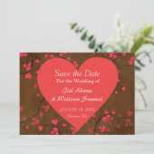 Save the Date Valentine Heart (Stehend Vorderseite)