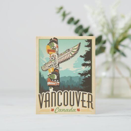 Save The Date | Vancouver, Kanada Ankündigungspostkarte (Stehend Vorderseite)