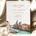 Save the Date Venedig Basilica di Lugano Einladung<br><div class="desc">Mit dieser exquisiten Save the Date-Karte mit Aquarellbildern der Basilika della Salute in Venedig, Italien, kündigen Sie Ihre bevorstehende Hochzeit im Stil an. Die romantische und bezaubernde Stadt Venedig ist das ideale Ziel für eine Hochzeit. Diese Karte zeigt die Schönheit und Pracht der ikonischen Basilika della Salute und macht sie...</div>