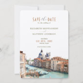 Save the Date Venedig Basilica di Lugano Einladung (Vorderseite)