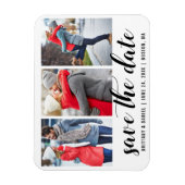 SAVE THE DATE VERLOBUNG 3 FOTO MAGNET (Vertikal)