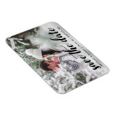 Save the Date Verlobung Foto Modernes Skript B Magnet (Rechte Seite)