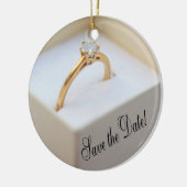 Save the Date Verlobung Keramik Ornament (Links)