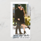 Save the Date Verlobung Moderne Fotokarte LV (Vorne/Hinten)