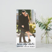 Save the Date Verlobung Moderne Fotokarte LV (Stehend Vorderseite)