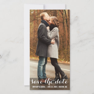 Save the Date Verlobung Moderne Fotokarte LWBV