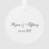 Save the Date Verlobung Ornament (Rückseite)