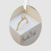 Save the Date Verlobung Ornament (Vorderseite)