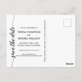 Save the Date | VERLOBUNG Postkarte (Rückseite)