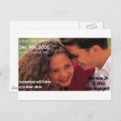 Save the Date Verlobung Postkarten (Vorne/Hinten)