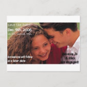 Save the Date Verlobung Postkarten (Vorderseite)