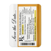 Save the Date Verschreibung Magnet (Vertikal)