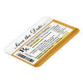 Save the Date Verschreibung Magnet (Linke Seite)