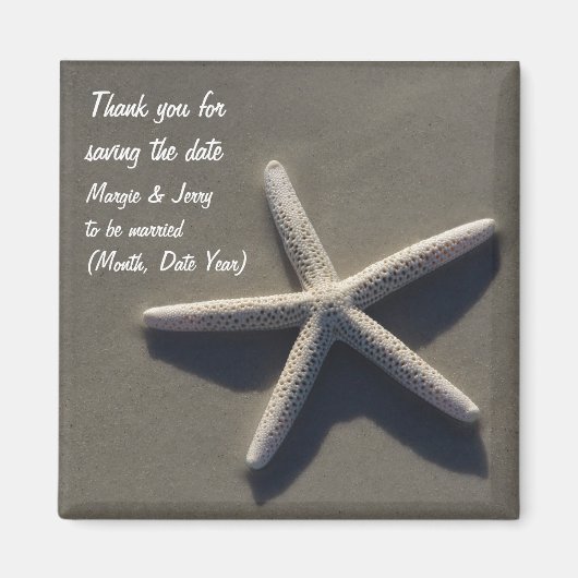 Save the Date vielen Dank Magnet (Vorne)