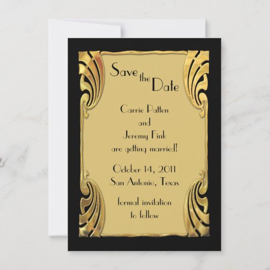 Save the Date Vintag (Rückseite)