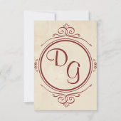 Save the Date Vintag Einladung (Rückseite)