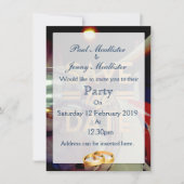 Save the Date Vintag-Prop-Flugzeug Einladung (Vorderseite)