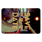 Save the Date Vintag-Prop-Flugzeug Magnet (Horizontal)